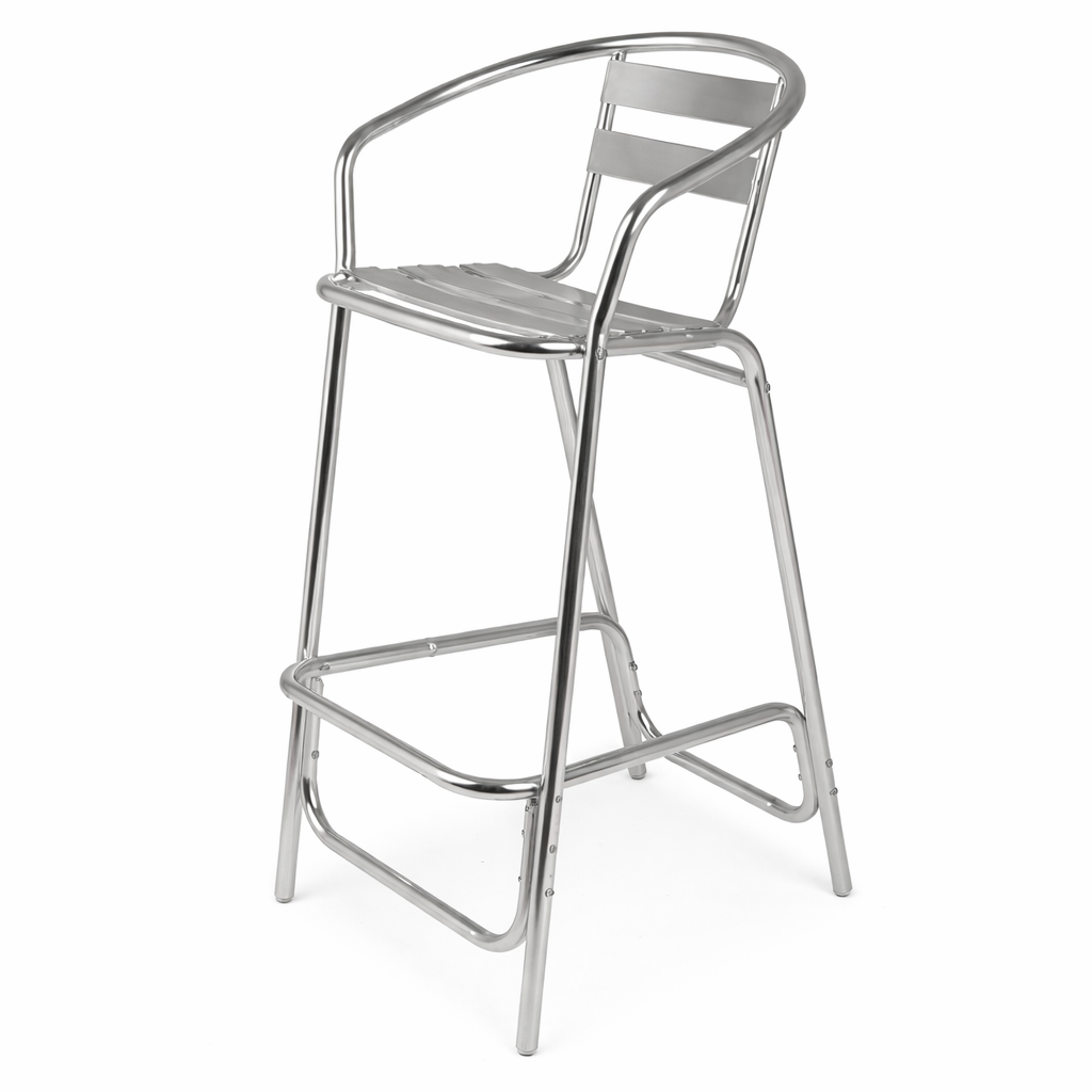 Bar Stools - Alluminium with Arm & Backrest