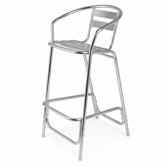 Bar Stools - Alluminium with Arm & Backrest